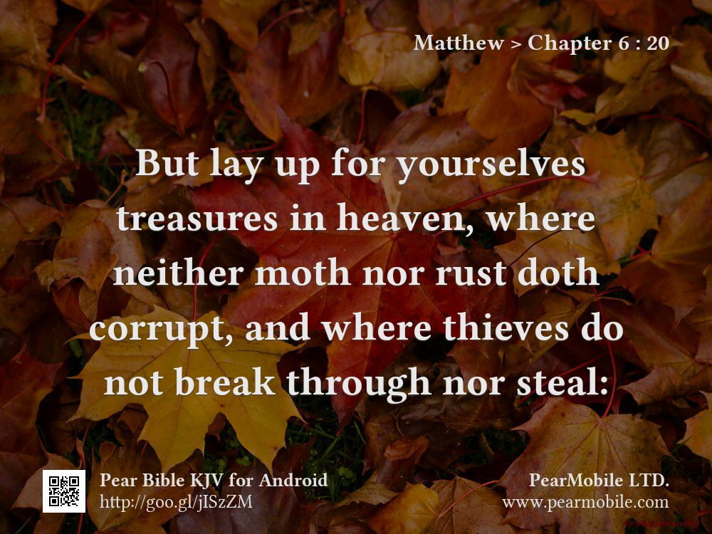 Matthew, Chapter 6:20